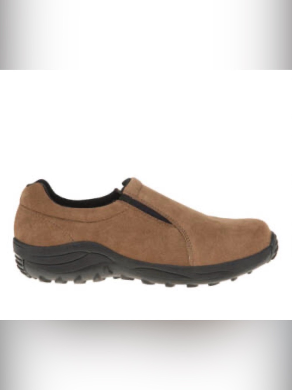 Brazos Men's Slip-On Steel Toe Suede Shoe - Brown Size 9